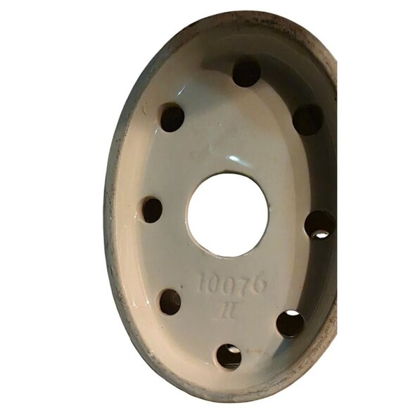 Antique Flower Frog Ceramic Dancing Lady Figurine 8.5" Tall Glossy Ivory READ - Picture 5 of 12